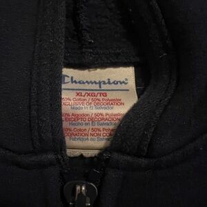 Champion navy zip up hoodie
